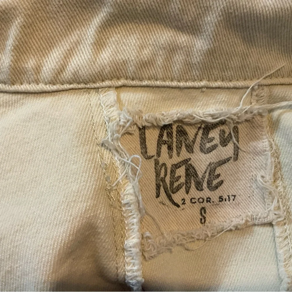 Laney Rene upcycled Cream Denim POL Jacket - Picture 3 of 7